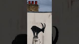 New Banksy artwork in London captivates onlookers [upl. by Entruoc]