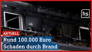 Hoher Schaden nach Dachstuhlbrand in Kelsterbach  hessenschau [upl. by Inanak]