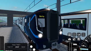 Roblox SCR Class 730 Willowfield to Berrily [upl. by Ettenawtna]