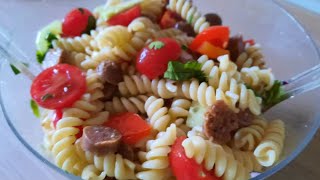 Fusilli Pasta Salad  cold dinner recipe for summer [upl. by Airyt]