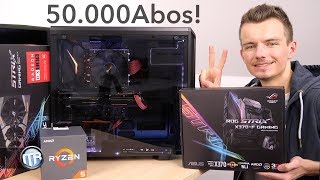 50000 Abo Special  GEWINNE einen 1100€ Gaming PC feat ASUS amp AMD [upl. by Ammej]