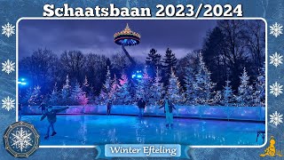 Winter Efteling Schaatsen op de schaatsbaan 20232024 ⛸️❄ [upl. by Nnahgiel]