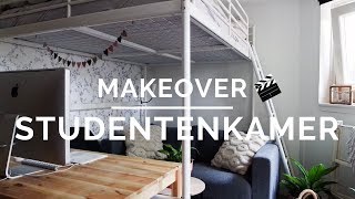 Een kleine studentenkamer inrichten  Resultaat makeover  Furnlovers [upl. by Cowden207]