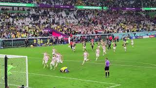 4K 12092022 Qatar worldcup Brazil vs Croatia penalty shootout after the loss of Marquinhos [upl. by Oiznun]