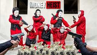 PARKOUR VS MONEY HEIST 6  No ESCAPE for BAD GUYS POLICE chase closes every exit  Epic POV [upl. by Datnow]