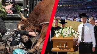 HEARTBREAKING Moments in Bull Riding  Mason Lowes Final Ride [upl. by Ahcsas]