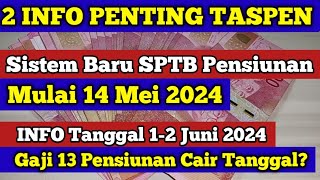 Sistem baru SPTB Pensiunan Mulai 14 Mei 2024 amp Tanggal 12 Juni dan kaitannya dgn Gaji 13 Pensiunan [upl. by Lehte226]