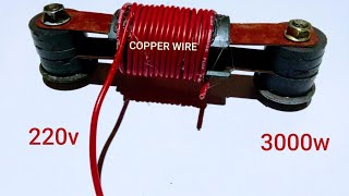 New technique How to Make 220v 3000w Free Energy Generator Use Super Capacitor [upl. by Newmark]