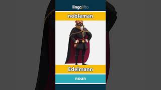 🇬🇧🇩🇪 nobleman  Edelmann  vocabulary builder  learn English  Lernen wir Englisch [upl. by O'Toole]