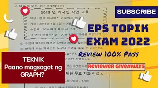 POEA EPS TOPIK EXAM2022 READING TEST REVIEW TIPS PAANO MAGSAGOT NG GRAPH REVIEWER GIVEAWAY [upl. by Lazaro]