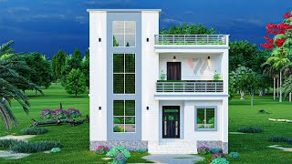 অল্প জায়গায় ২ তলা বাড়ির ডিজাইন । Small Duplex House Design [upl. by Airtemad]