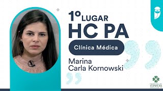 Entrevista com a Aprovada 1º Lugar na Residência Médica de Clínica Médica da HCPA Marina Kornowski [upl. by Armond]