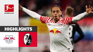 RB Leipzig  SC Freiburg 31  Highlights  Matchday 11 – Bundesliga 202324 [upl. by Eugenle]