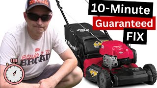 Lawn Mower WONT START  10 Minute FIX   Craftsman M260 [upl. by Shalna]