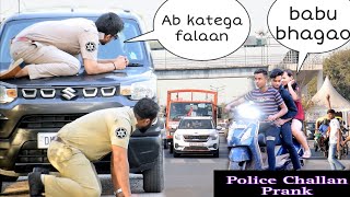 Police Traffic Challans PRANK on GIRLS ANS Entertainment  2023 Prank in INDIA [upl. by Eanod896]