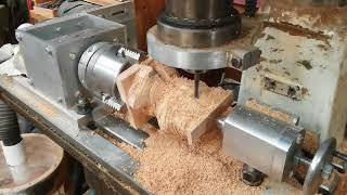 CNC wood carvings and 4th axis [upl. by Groot305]