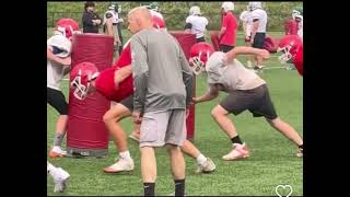 Jaxson Goss Lenape Valley Football Wing T camp [upl. by Latsyrc]