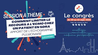 Comment limiter le recours à l’ECMO chez un patient en SDRA  Apport de l’échographie pulmonaire [upl. by Mandel]