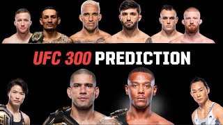 UFC 300 Main Card Brief Predictions [upl. by Lewanna]