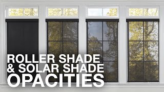 Roller Shades and Solar Shades Opacities  Blindscom [upl. by Yxel]