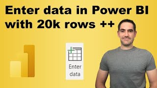 Enter data with 20k rows in Power BI [upl. by Hitt]