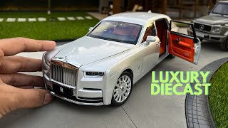 500 Rolls Royce Phantom VIII 118 Scale Car Unboxing  Super Realistic Diecast Model Car [upl. by Grishilde]