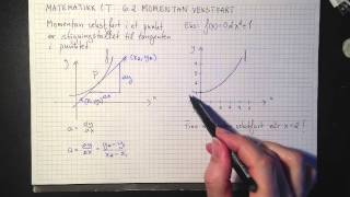 Matematikk 1T Momentan vekstfart [upl. by Aicenad]