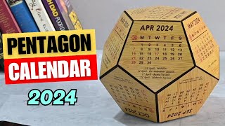 Pentagon calendar 2024  EcoFriendly amp Made in India Product [upl. by Pears311]