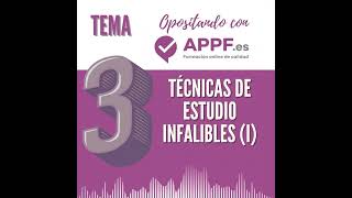 Tema 3 Técnicas de estudio infalibles I [upl. by Aivle]