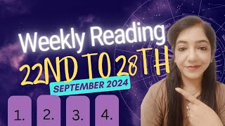 Pick a Card  Weekly 📆 Tarot Reading22nd to 28th Sept Predictions 🔮 amp Guidance✨in English [upl. by Eriha]