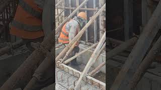 Drilling formwork to put deform bar for reinforcement [upl. by Kaspar529]