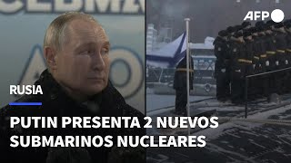 Rusia incorpora dos nuevos submarinos nucleares a su flota  AFP [upl. by Saqaw]