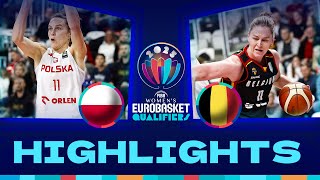 Poland v Belgium  Full Game Highlights  FIBA EuroBasketWomen 2025 Qualifiers [upl. by Almira]