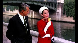 Charade 1963 Cary Grant Audrey Hepburn Walter Matthau  Comedy Mystery Romance Thriller colorized [upl. by Morgun]