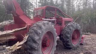 Timberjack 230 skidder logging firewood [upl. by Sina277]