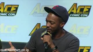 Funny Moments at Ace Seattle with Tom Holland Anthony Mackie and Sebastian Stan [upl. by Heriberto]