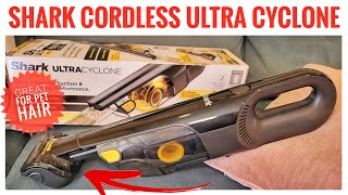 Shark Ultra Cyclone Pet Pro Plus Cordless Handheld Vacuum Review Great For Pet Hair [upl. by Vatsug]