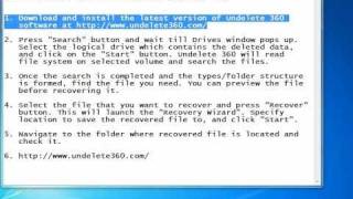 How to Recover Deleted Files with Undelete 360 [upl. by Eob753]