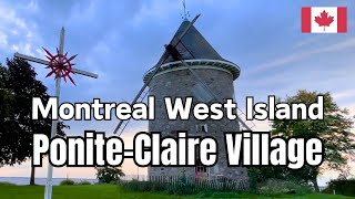 PointeClaire Village Walking Tour Shopping Dining Lakeshore Rd Windmill AlexandreBourgeau Park [upl. by Keane600]