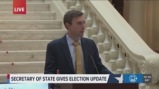 Georgia election official speaks on state data hub early voting [upl. by Nahum]