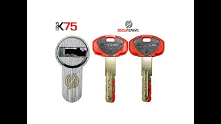 Securemme K75 set of two profiles for locksmith [upl. by Hugon]