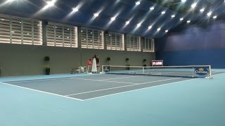 Swiss Indoors Basel 2014 COURT VIEW Kukushkin  Becker ATP 500 HD [upl. by Lander]