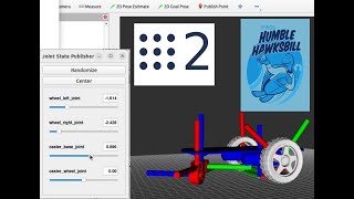 Visualización de un robot móvil tipo diferencial en Rviz ros2 [upl. by Nyvar678]