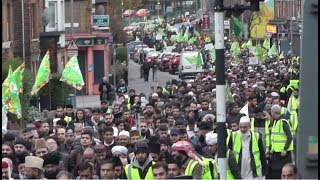 35th Annual Grand MILADUNNABI ﷺ Procession Juloos LONDON 25 Nov 2018  Mawlid  MufakkireIslam [upl. by Paddie]