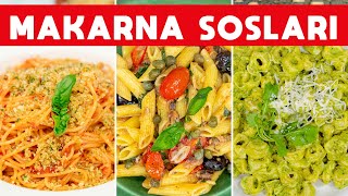 🍝 Hep Aynı Sosu Yapmaktan Sıkılanlara Ferhat Şeften 5 Farklı Makarna Sosu Tarifi  SOSLAR B2 [upl. by Leanard217]