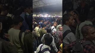 Mumbai Local band Heavy Rain Crowd For local Thane Station [upl. by Justinn]