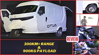 New Launch  Dandera OTUA Cargo Electric Three Wheeler Walkaround Review [upl. by Nnahgem]