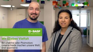 BASF in der Schweiz Wir lieben Vielfalt – Porträt von Souad und Florian [upl. by Aihseket]