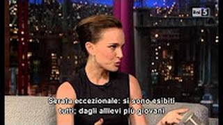 Natalie Portman on David Letterman  Interview  ita sub [upl. by Haliek876]