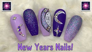 New Years Clock Face Nails  Nail Sugar  Nailchemy [upl. by Bunny455]